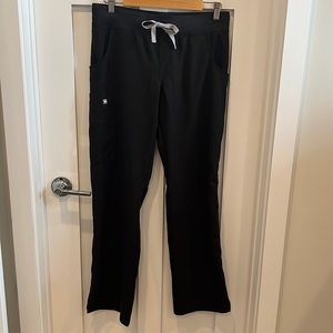 FIGS Women Kade Black Scrub Pant Size Small